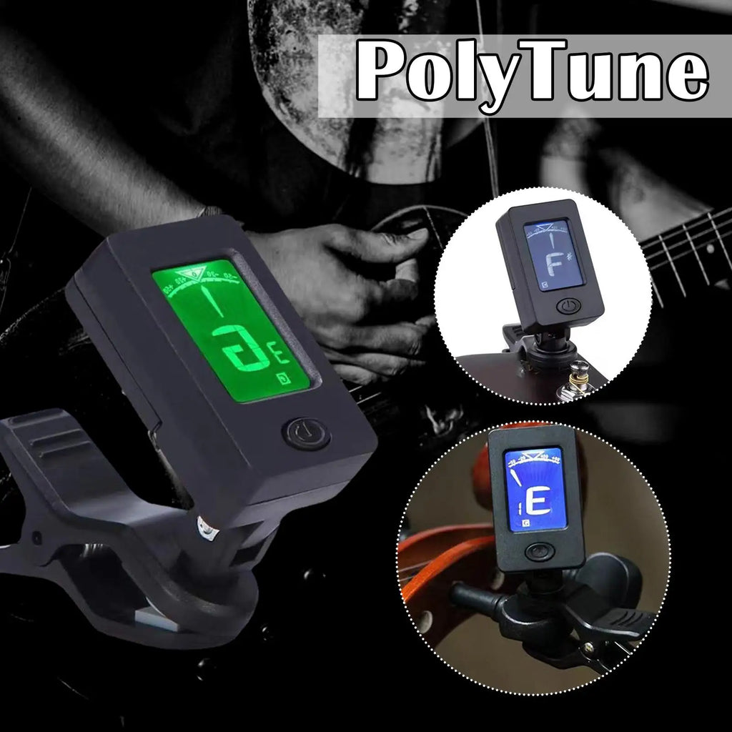 Accordatore professionale per chitarra acustica a 360 gradi con Clip sintonizzatore digitale elettrico con schermo LCD per accessori per Ukulele per chitarra acustica