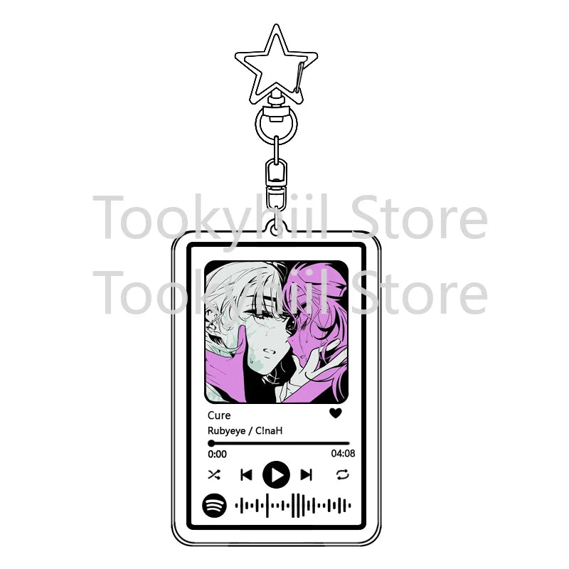 Popolare 26 brani Alien Stage Music Portachiavi Colonna sonora originale LUKA Accessorio per donna Ciondolo per borsa Playlist Codice Keying Fans Regalo