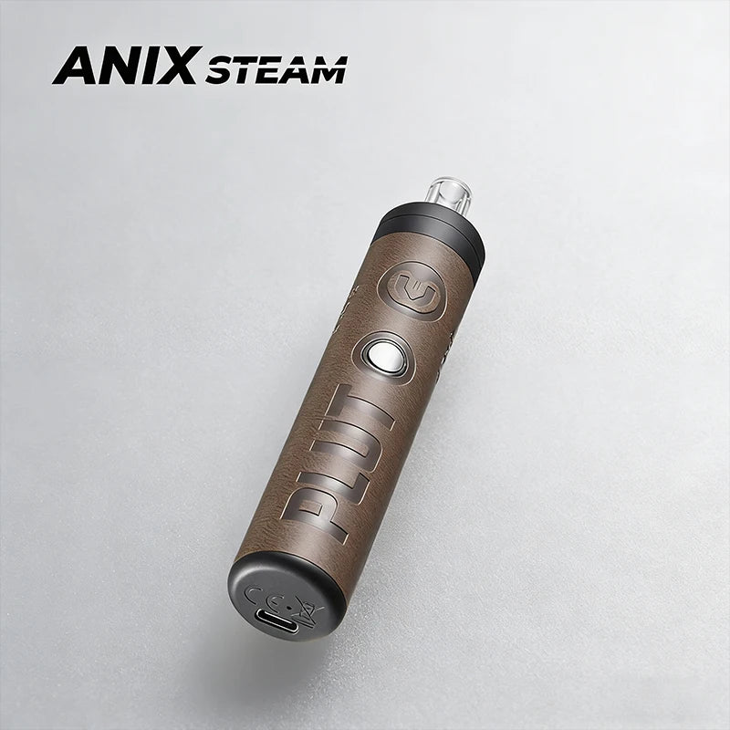 Anix-Steam Plutone Vaporizzatore per erbe secche 1100mAh Impostazione della temperatura a 3 velocità Kit sigaretta elettronica con camera di riscaldamento in acciaio inossidabile 304