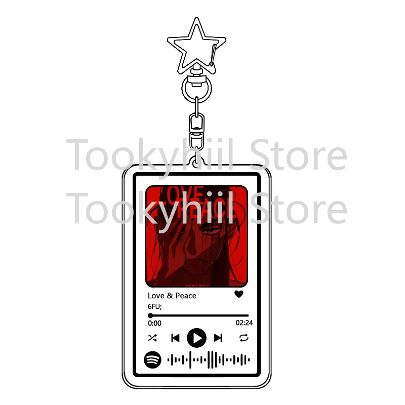 Popolare 26 brani Alien Stage Music Portachiavi Colonna sonora originale LUKA Accessorio per donna Ciondolo per borsa Playlist Codice Keying Fans Regalo
