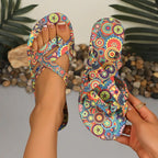 Pantofole Boho Estive Open Toe – Spiaggia Taglie Grandi Donna