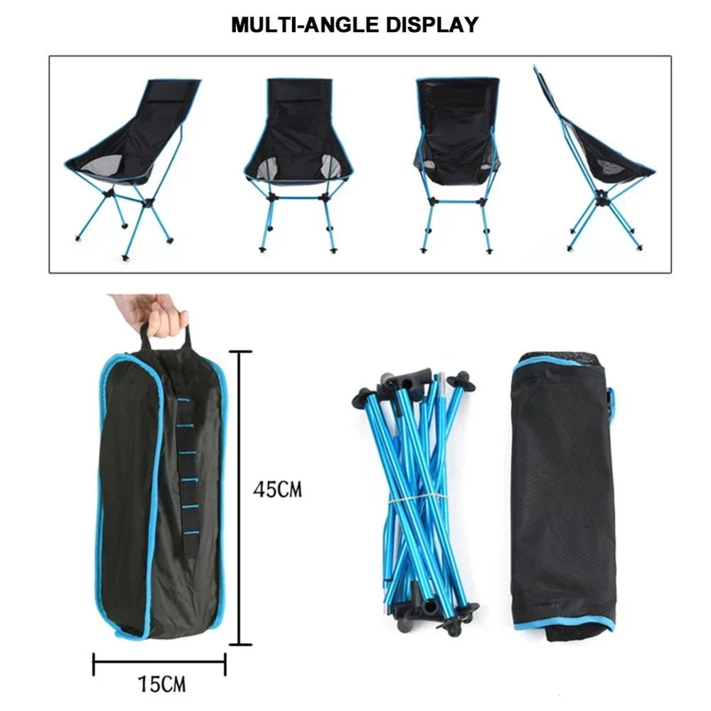 Sedia Pieghevole Da Esterno Leggera Portatile Per Spiaggia Picnic Pesca Barbecue