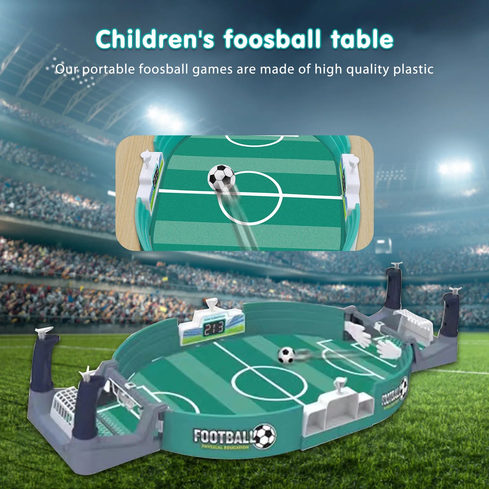 Tavolo interattivo Gioco da calcio Tavolo da calcio Tavolo da battaglia doppio Puzzle interattivo Gioco da tavolo Gioco di calcio per due persone Regalo per bambini