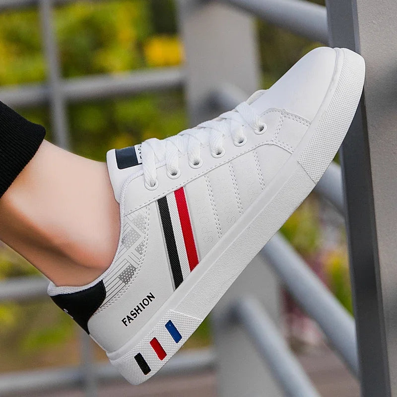 Sneakers Casual da Uomo 2026: Nuove Scarpe Bianche alla Moda con Lacci, Comode per Studenti, Sportive, Taglie Grandi, Vulcanizzate - Zapatillas De Hombre