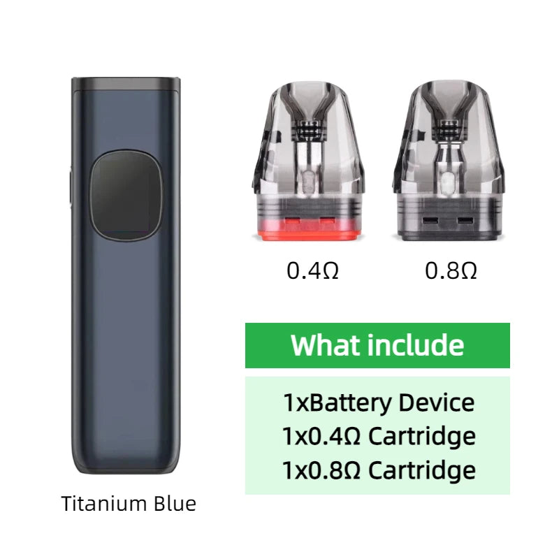 Dispositivo con Batteria per OXVA Xlim Pro 2 1300mAh/Nexlim 1500mAh con Kit Due Cartucce per Cartucce da 0.4/0.6/0.8/1.2ohm 2/3/4ml