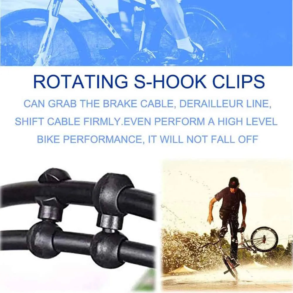 10 pz Girevole MTB Cavo Freno Pinze Bicicletta Shift Gear Cavo Fibbie Guida Linea Pinze Per Il Ciclismo Liscio Prestazioni Migliorate