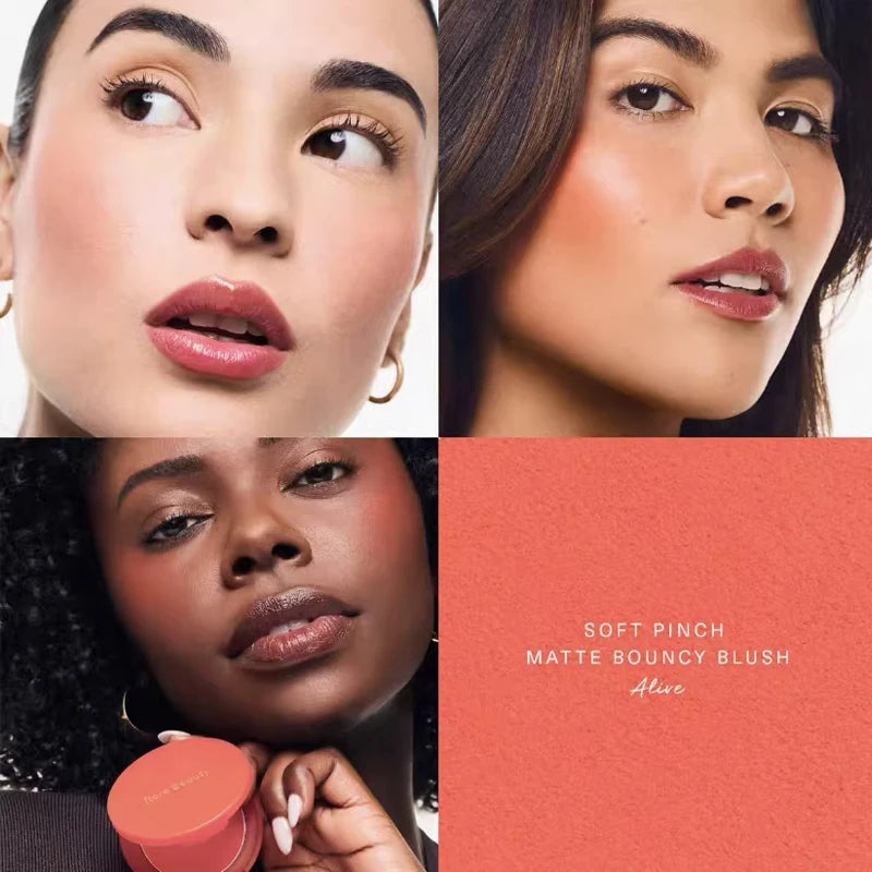 Set di blush Rare Beauty: Blush liquido effetto purè di patate, Blush in polvere che esalta il colore della pelle, con texture fine, facile da applicare e sfumare.