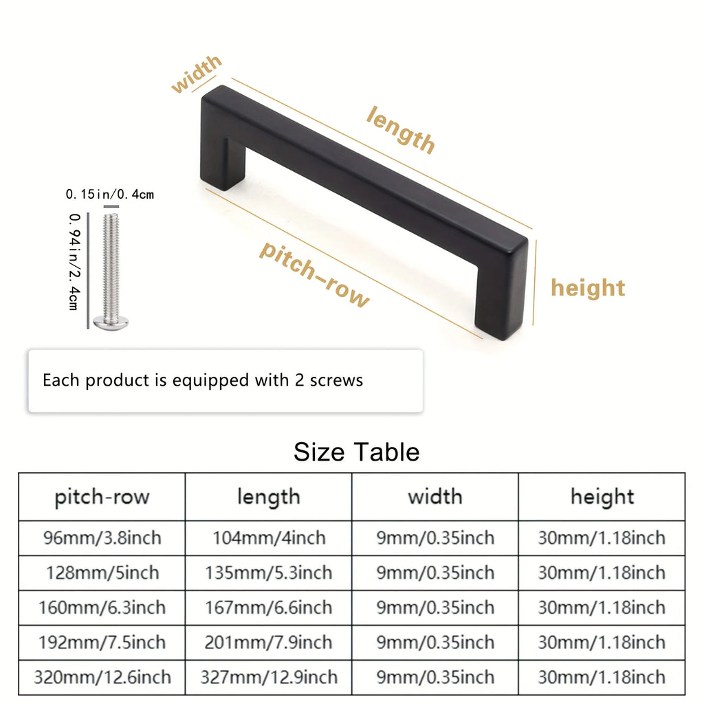 1/10pcs Furniture Pull Handle Kitchen Door Handle Drawer Pull Handle Aluminum Alloy Wardrobe Pull Handle Furniture Hardware