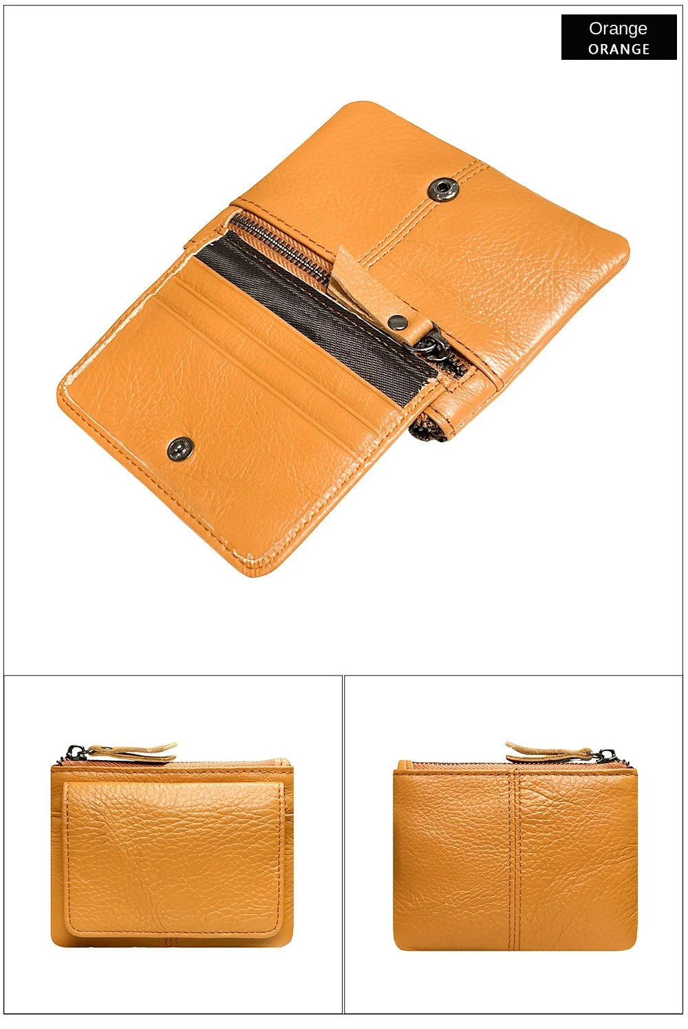 Nuova borsa per carte da donna e da uomo in pelle di mucca Portamonete Porta carte di credito sottile Portafoglio per uomo e donna Tasca per carta d'identità