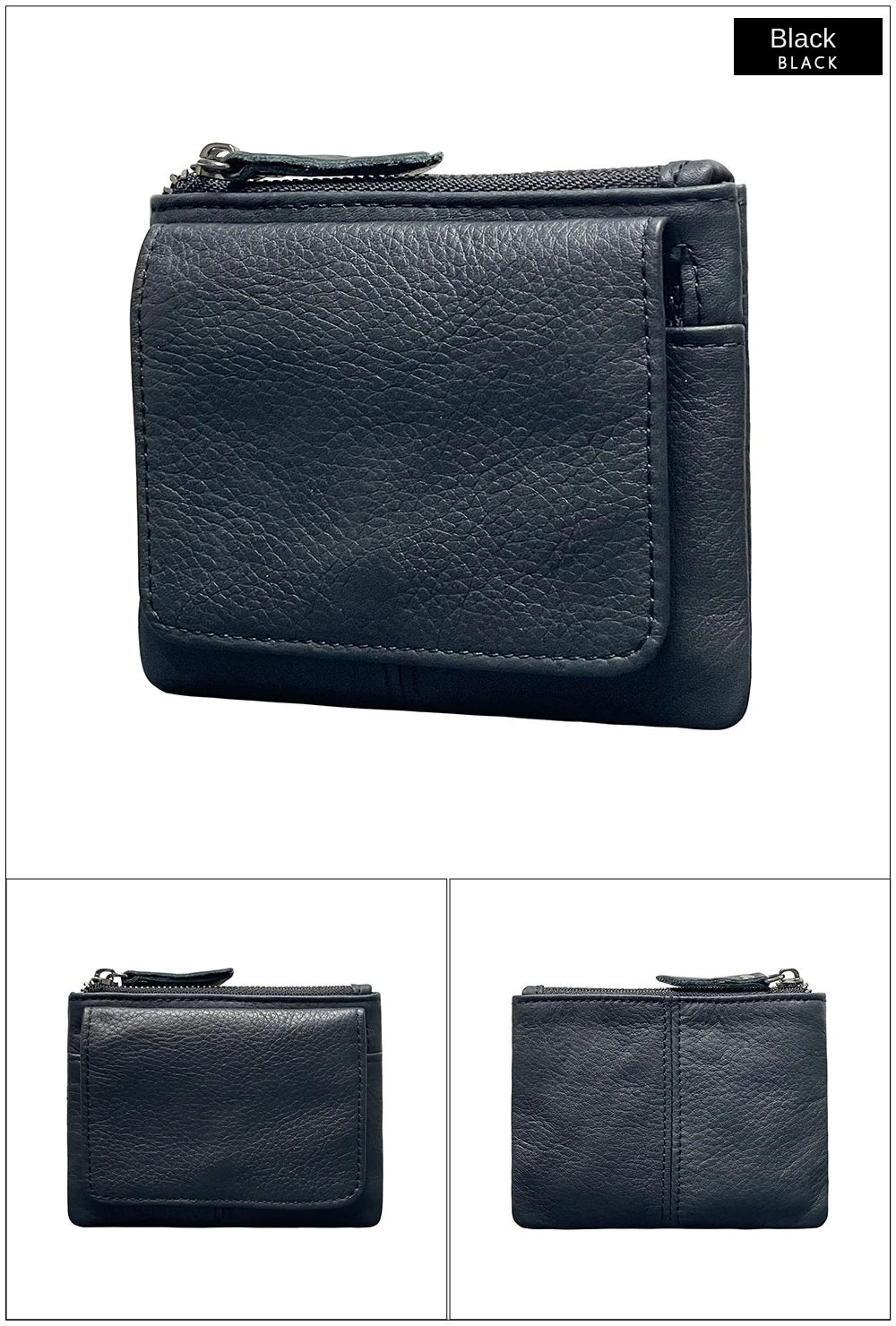Nuova borsa per carte da donna e da uomo in pelle di mucca Portamonete Porta carte di credito sottile Portafoglio per uomo e donna Tasca per carta d'identità