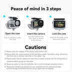 TELESIN Custodia Impermeabile 45M per DJI Osmo Action 3 4 5 Pro Subacquea