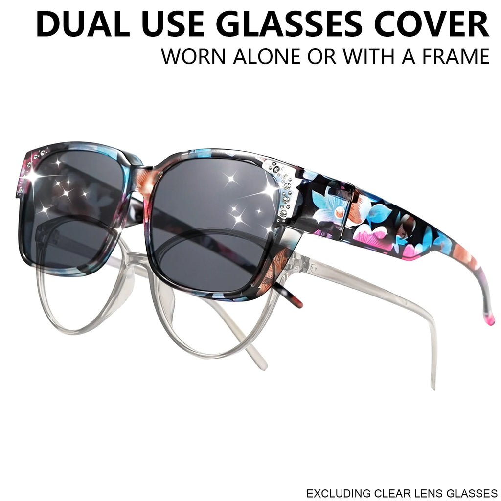 Oversized Square Fashion Sunglasses - Decorative Lenses for Fashion & Style, Stylish Eyewear, Elegant Eyewear