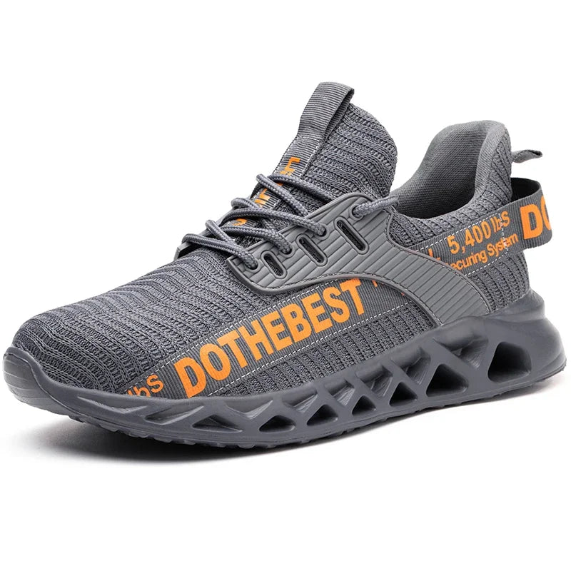 Scarpe antinfortunistiche da uomo per scarpe da ginnastica da lavoro donna uomo scarpe da lavoro con punta in acciaio scarpe protettive di sicurezza leggere anti-sfondamento anti-perforazione