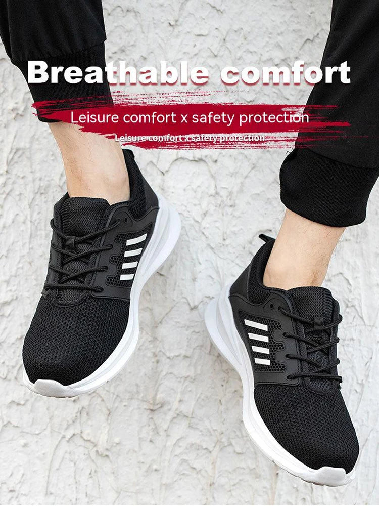 Sneakers da lavoro scarpe con punta in acciaio scarpe antinfortunistiche da uomo scarpe da lavoro antiforatura stivali moda indistruttibile calzature sicurezza