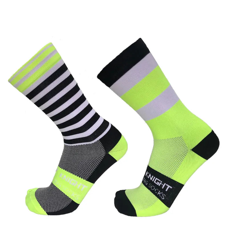 5/10 pairs of men's and women's cycling sports socks randomly mixed breathable sweat absorbing worn externally