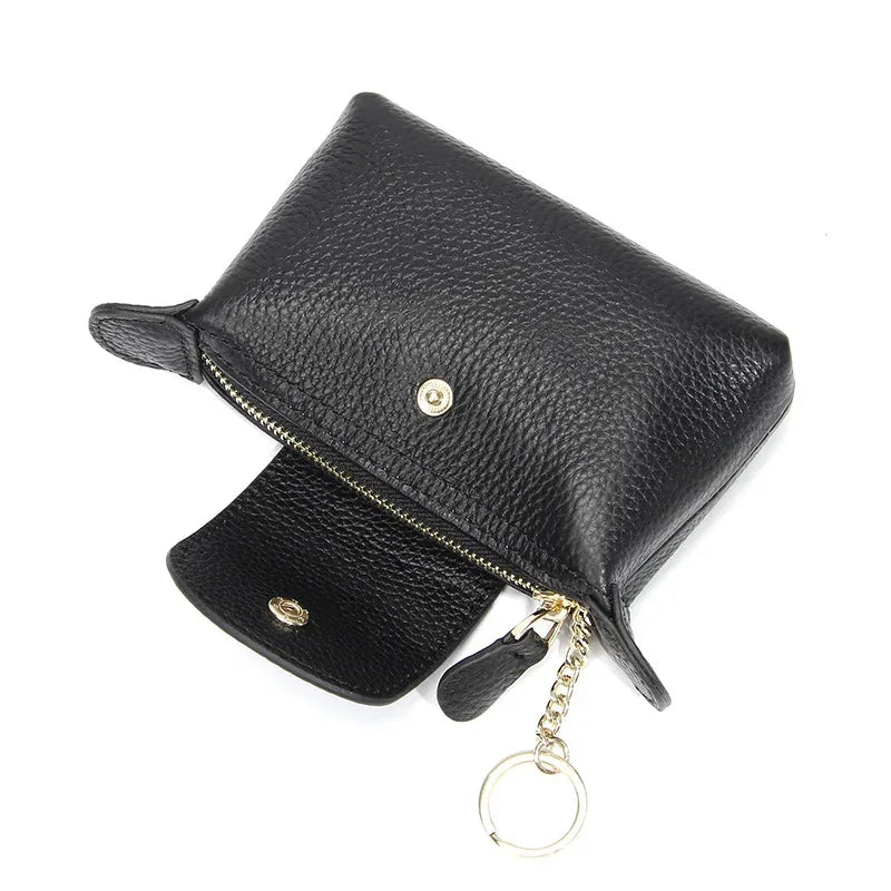 Portamonete da donna in pelle di mucca di nuova moda Porta carte creative per chiavi e rossetti Portaoggetti Portafoglio carino per donne e donne