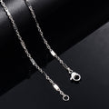 Collana sottile con catena a maglie minuscole in acciaio inossidabile da 1,8 mm di larghezza per donna uomo regalo di gioielli girocollo hip-hop creativo color argento/oro