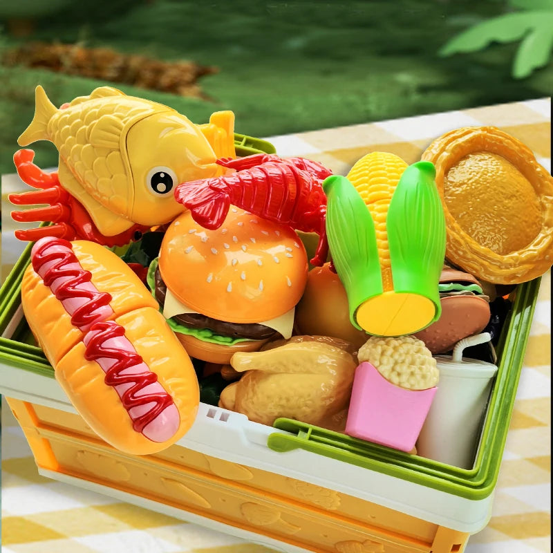 Set di giocattoli da cucina per bambini Pentole Giocattoli da cucina Frutta simulata Giocattoli da taglio Accessori da cucina per bambini Ragazze Regalo di Natale