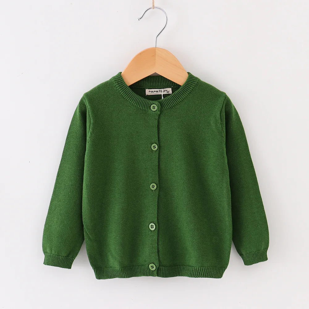 Vestiti per ragazze autunnali Cardigan casual per bambini Solido punto aperto Ragazzi Cappotti morbidi Maglioni per bambini Giacche in maglia per bambini Manica intera