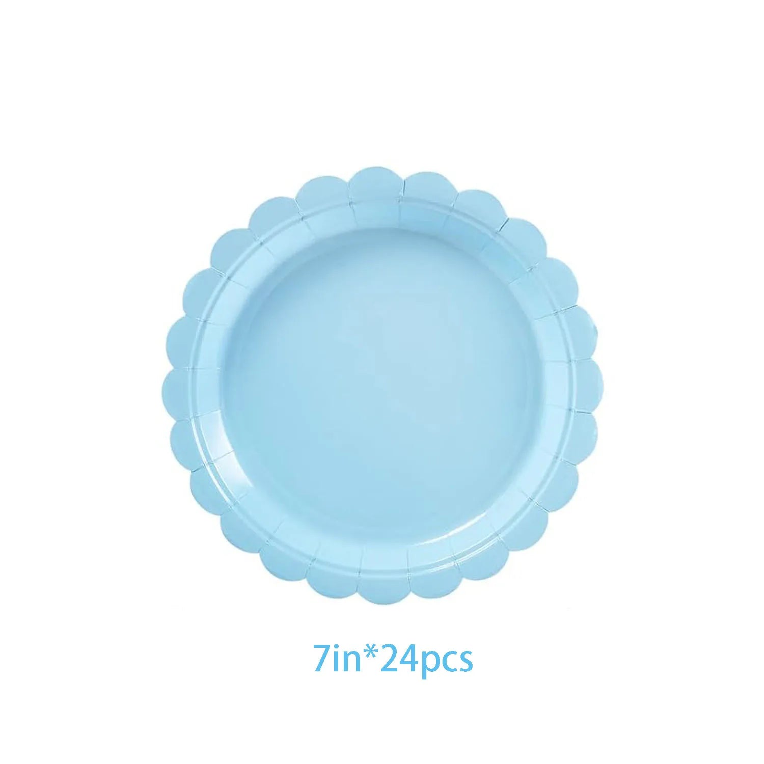 Piatti per feste usa e getta a forma di petalo viola chiaro blu da 7/9 pollici Ragazze Rosa Decorazione di compleanno per matrimoni Forniture per feste per baby shower