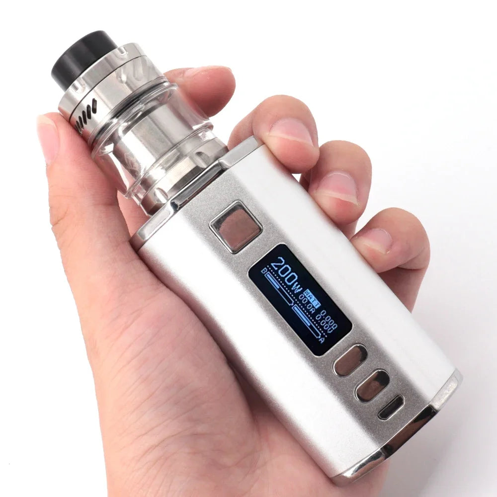 200W Vape Dead Rabbit 3 RTA Box Mod Vaper Kit Sigaretta elettronica 4400mah Batteria Schermo OLED 3.0ml5.5ml Kit vapore a doppia bobina