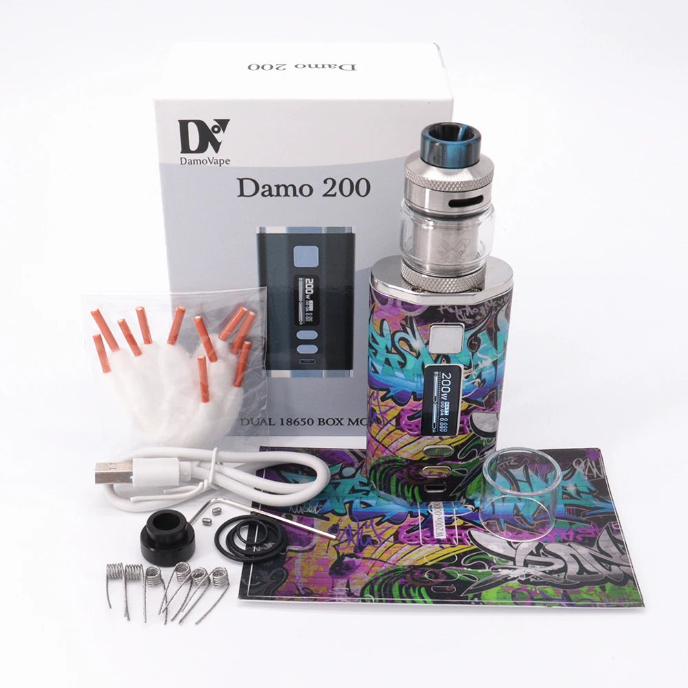 Sigaretta elettronica 200W VAPE Box Mod 4400mah Batteria Zeus Sub Ohm Serbatoio Dead Rabbit V1/v3 Rta Doppia bobine Atomizzatore Vape Kit