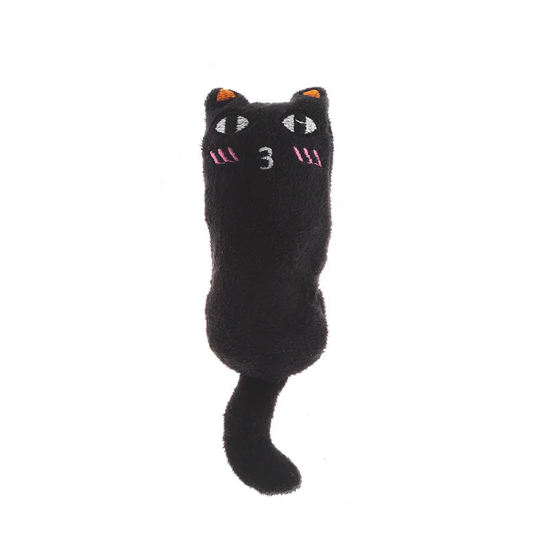 Simpatici giocattoli per gatti Divertenti giocattoli interattivi per gatti in peluche Mini digrignamento dei denti Giocattoli con erba gatta Gattino da masticare Giocattolo stridulo Accessori per animali domestici