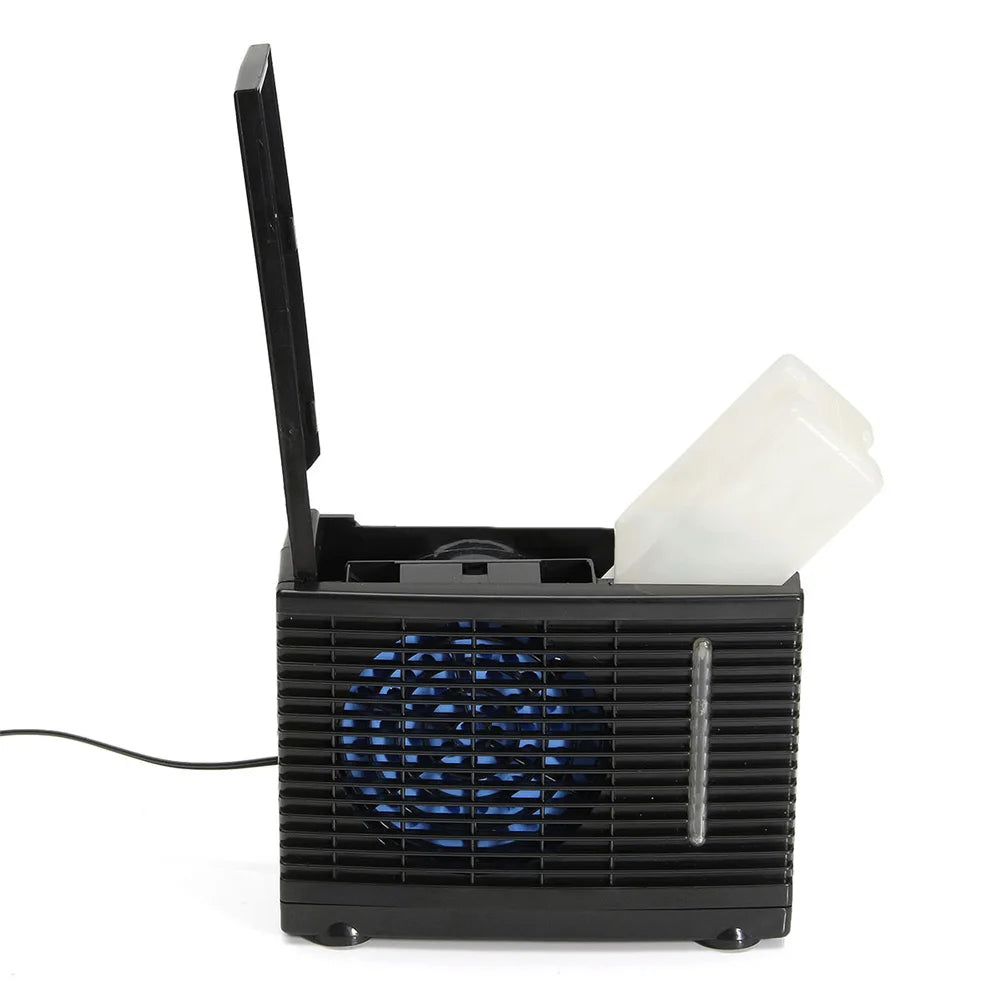 Condizionatore d'aria portatile per auto 12V regolabile 60W condizionatore d'aria per auto ventola di raffreddamento raffreddamento evaporativo per ghiaccio d'acqua