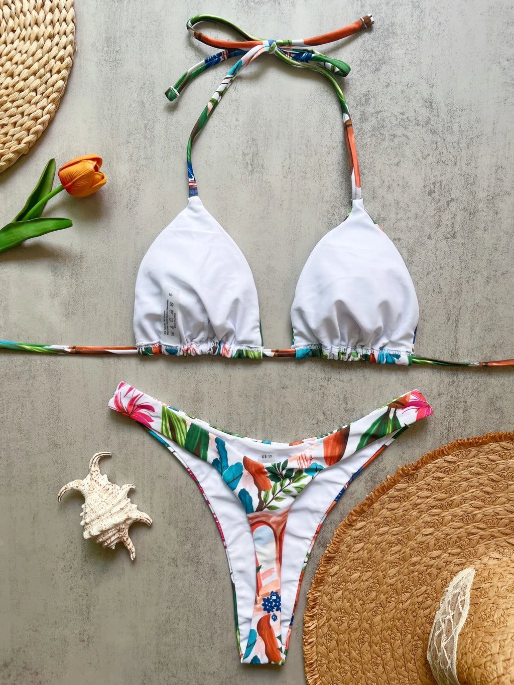 Micro Bikini 2026 Push Up Donna Costumi da Bagno Sexy Set Bikini Brasiliano Perizoma Biquini con Perline Abbigliamento Mare Estivo