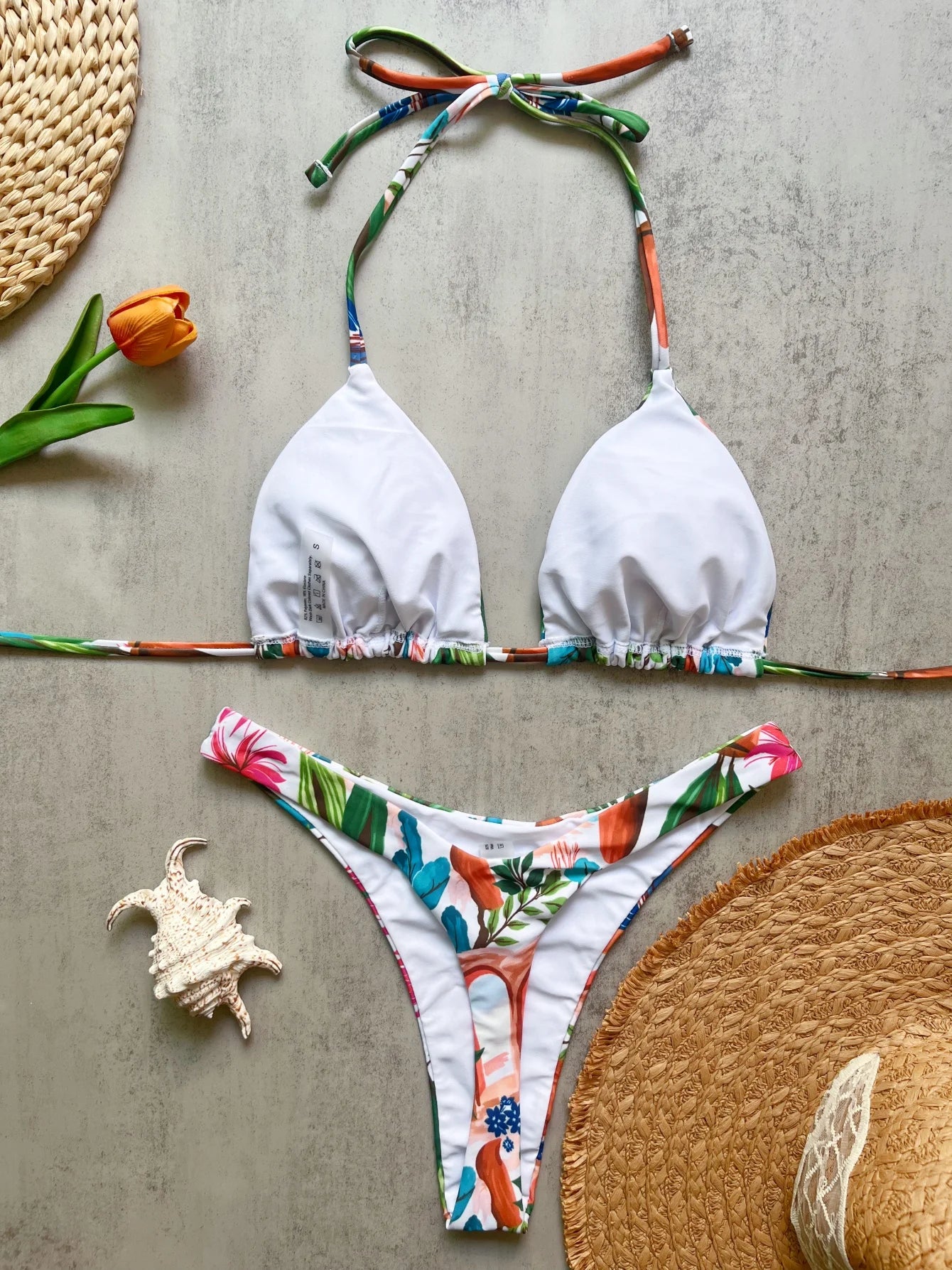 Micro Bikini 2026 Push Up Donna Costumi da Bagno Sexy Set Bikini Brasiliano Perizoma Biquini con Perline Abbigliamento Mare Estivo