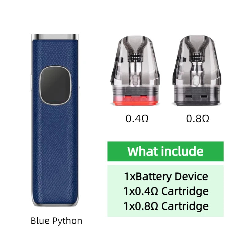 Dispositivo con Batteria per OXVA Xlim Pro 2 1300mAh/Nexlim 1500mAh con Kit Due Cartucce per Cartucce da 0.4/0.6/0.8/1.2ohm 2/3/4ml