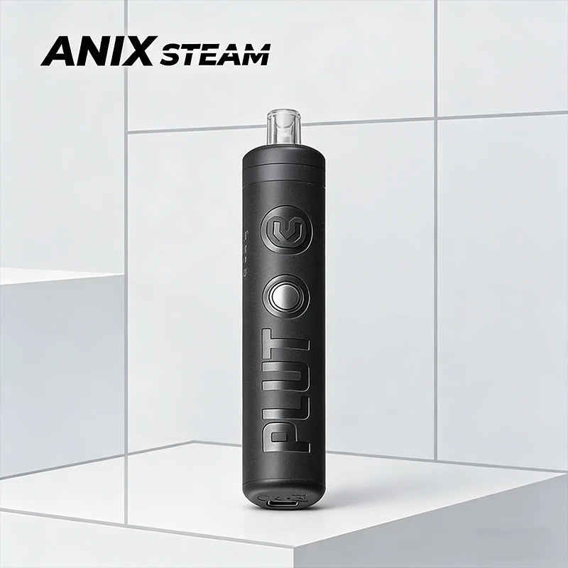 Anix-Steam Plutone Vaporizzatore per erbe secche 1100mAh Impostazione della temperatura a 3 velocità Kit sigaretta elettronica con camera di riscaldamento in acciaio inossidabile 304