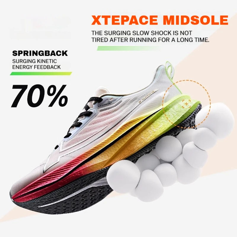 Scarpe da corsa da uomo Xtep 2000 km 3.0 2025 Scarpe da ginnastica da jogging da allenamento resistenti all'usura, leggere e ammortizzate primaverili 875119110032
