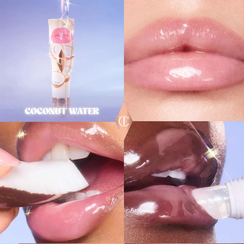 Charlotte Tilbury CT Maschera labbra idratante e riparatrice, Balsamo labbra schiarente ed esfoliante, Rossetto solido in gel, Lucidalabbra