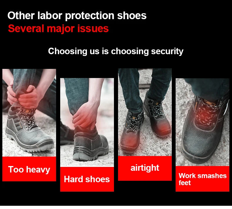Sneakers da lavoro scarpe con punta in acciaio scarpe antinfortunistiche da uomo scarpe da lavoro antiforatura stivali moda indistruttibile calzature sicurezza