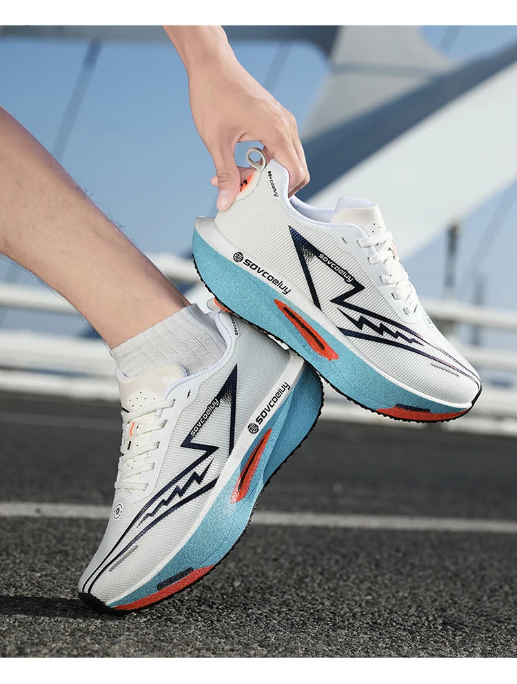 Scarpe da corsa Carbon Board Specialità Maratona Uomo Sport Traspirante Leggero Donna Comodo Atletico Scarpe da ginnastica antiscivolo