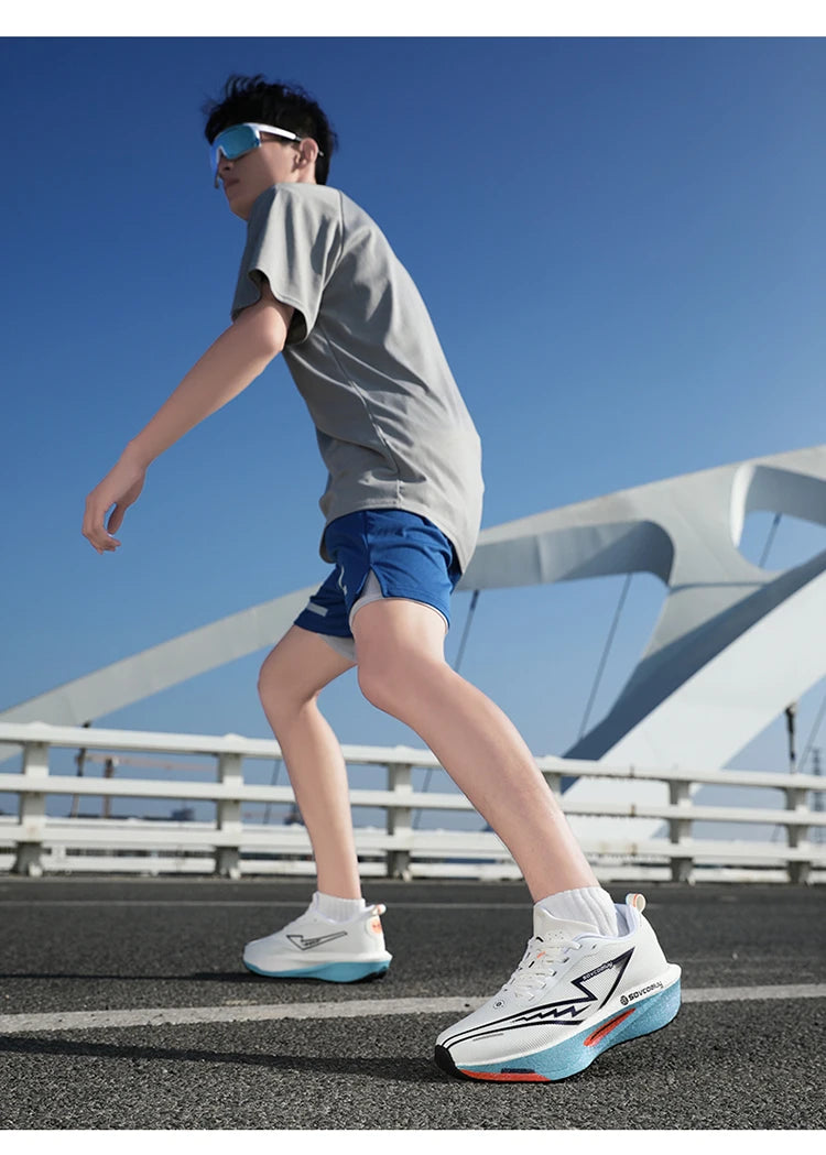 Scarpe da corsa Carbon Board Specialità Maratona Uomo Sport Traspirante Leggero Donna Comodo Atletico Scarpe da ginnastica antiscivolo