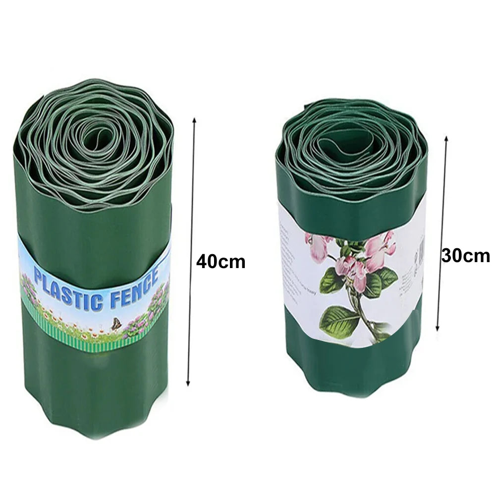 30/40 centimetri Giardino Erba Prato Bordo Bordo Recinzione Percorso FAI DA TE Flessibile Prato Recinzione Paesaggio Esterno Decorazione del Giardino di Plastica arredamento del giardino