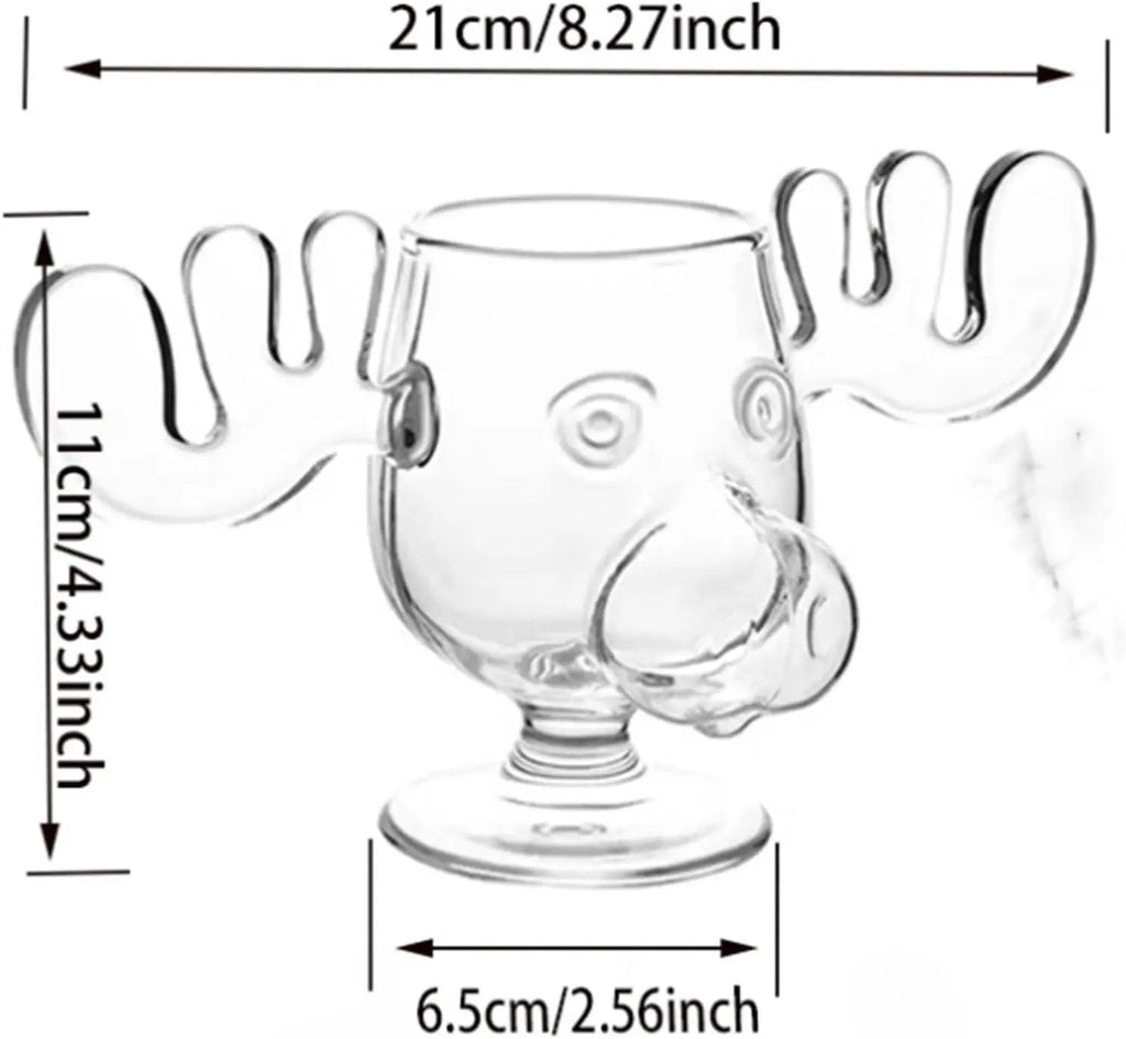 8oz 240ml Vacanza di Natale Alce Tazza Con Gatto Cucchiaio Di Natale Renna Testa Creativo Alce Bicchiere Vino Birra Acqua Succo di Latte Tazza Regali