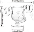 8oz 240ml Vacanza di Natale Alce Tazza Con Gatto Cucchiaio Di Natale Renna Testa Creativo Alce Bicchiere Vino Birra Acqua Succo di Latte Tazza Regali