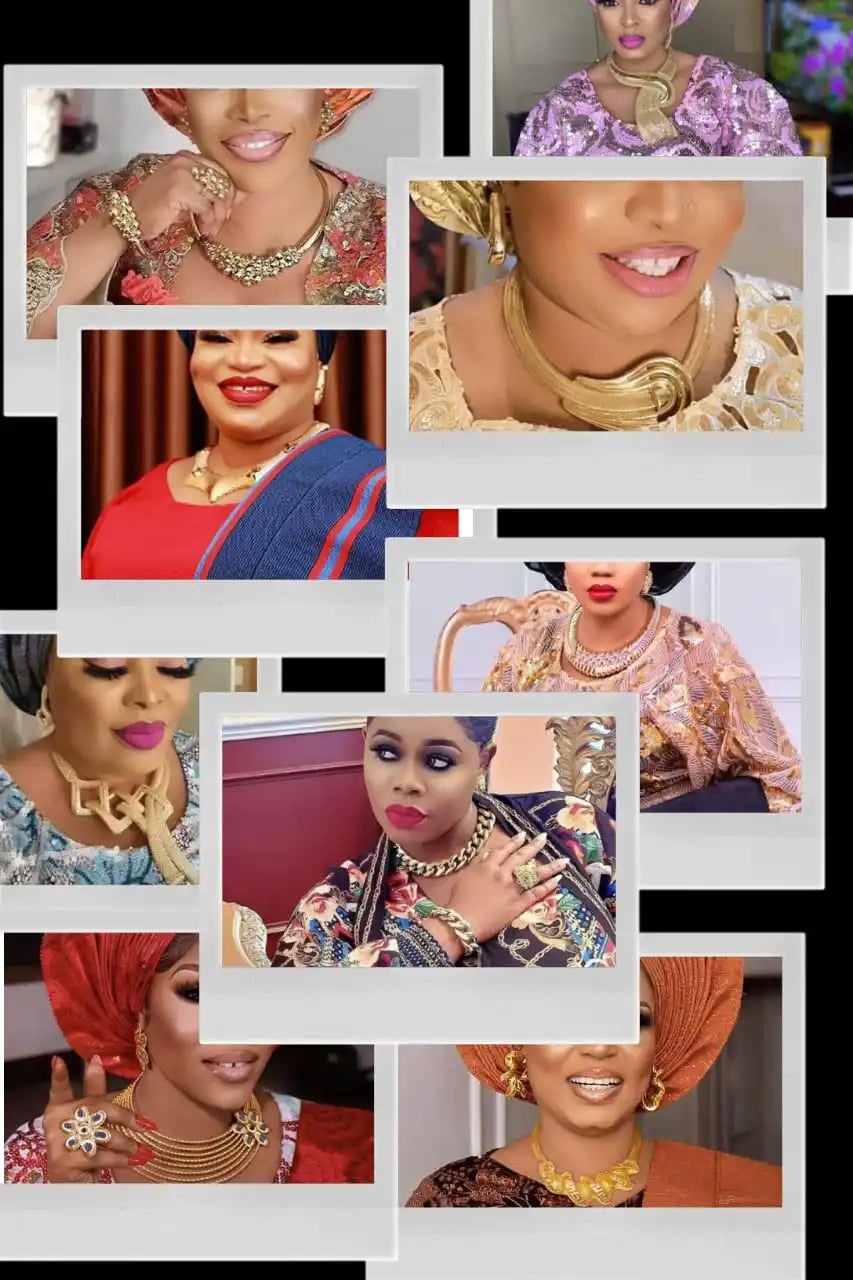 Fashion Jewelry Sets for Women African Nigerian Bridal Wedding Costume Jewelry Party Necklace Gift FHK29258