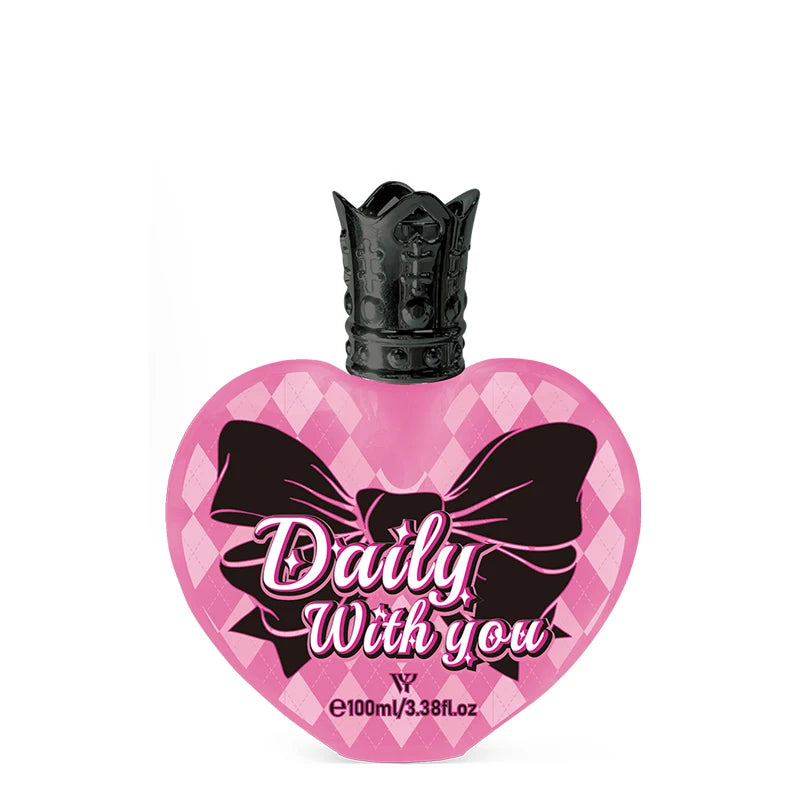 Creative Brand Unisex Heartshaped Perfume Fresh Natural Orange Berry Woody Rose Light Perfume Sweet Girlish Love Fragrance Spray