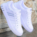 Sneakers basse da skateboard da uomo - Tomaia sintetica traspirante, suola in PVC resistente, design con punta tonda, adatte per abbigliamento casual e formale, scarpe da skateboard, scarpe casual, design elegante con lacci,