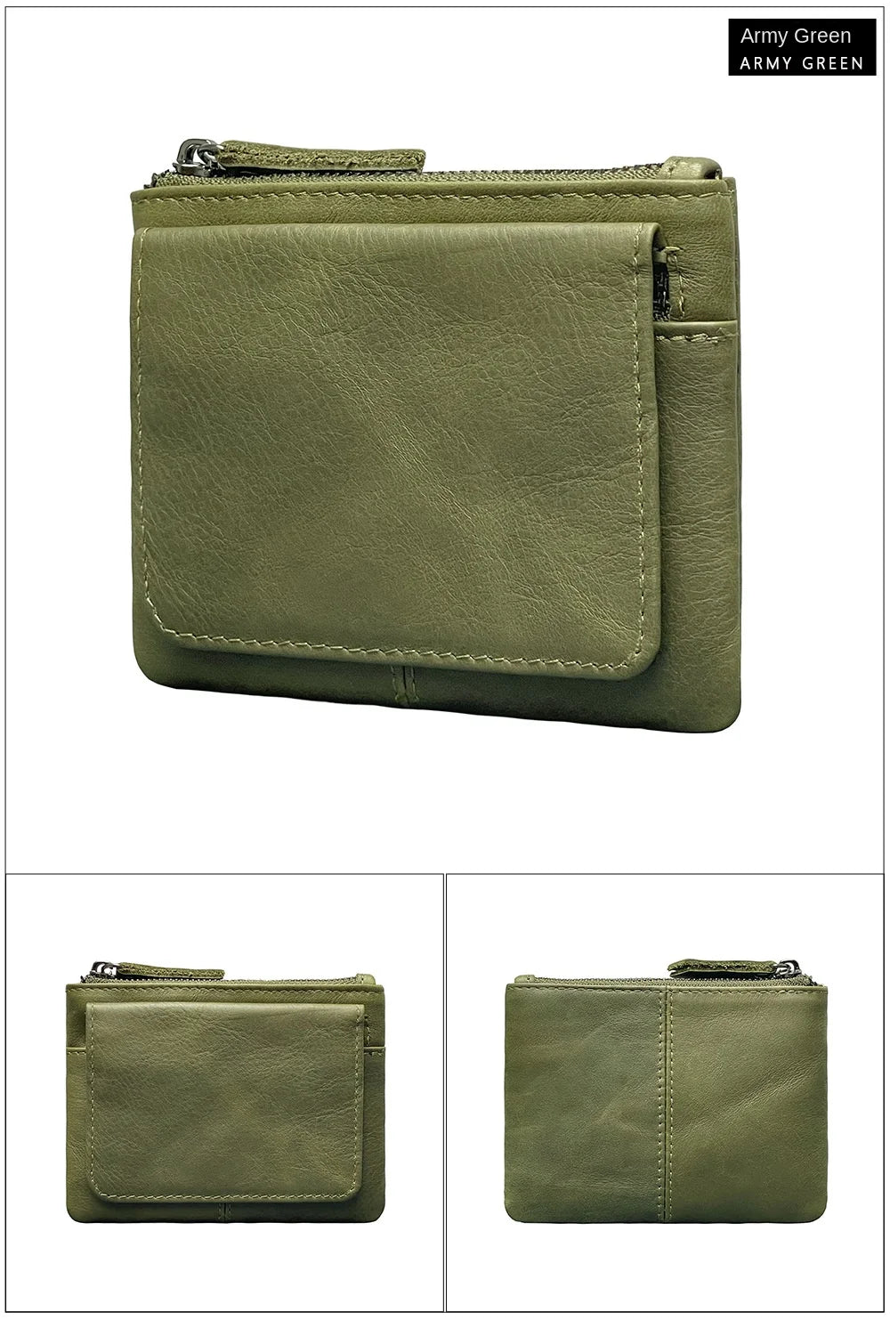 Nuova borsa per carte da donna e da uomo in pelle di mucca Portamonete Porta carte di credito sottile Portafoglio per uomo e donna Tasca per carta d'identità