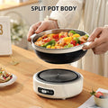 Kitchen Split Electric Pot Durable Stainless Steel Food Grade Material Fast Heating Cooker Casa E Cozinha