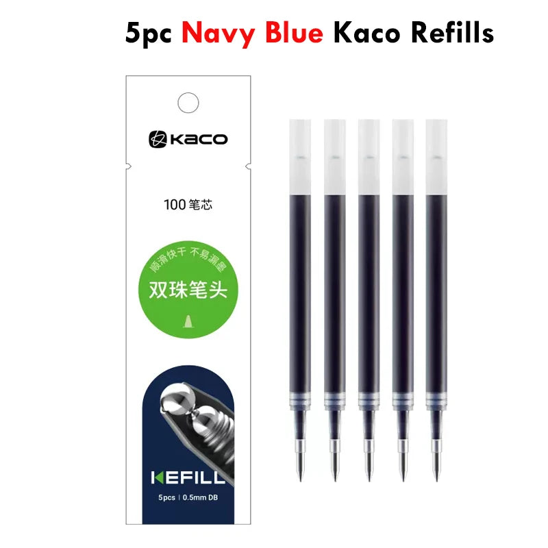 KACO Galaxy Gel Pens FIRST Heart Star Series Rotary Signature Pen Set, 0.5mm Gift Boxes, Students Brush Exam Writing Stationery