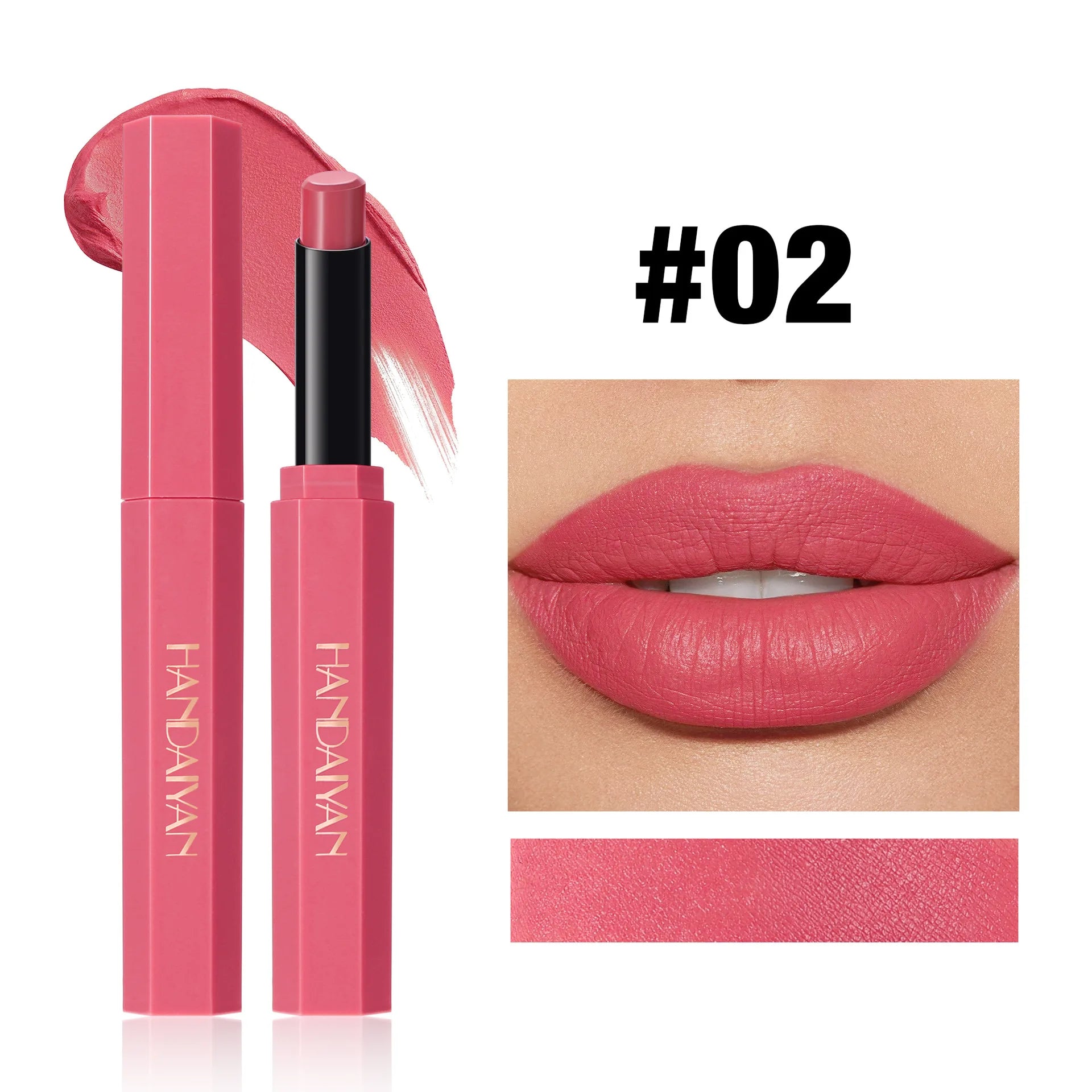 6 Colors Matte Lipstick Long-Lasting Non-Stick Cup Waterproof Nude Deep Red Lipstick Sexy Red Velvet Lip Gloss Women Makeup