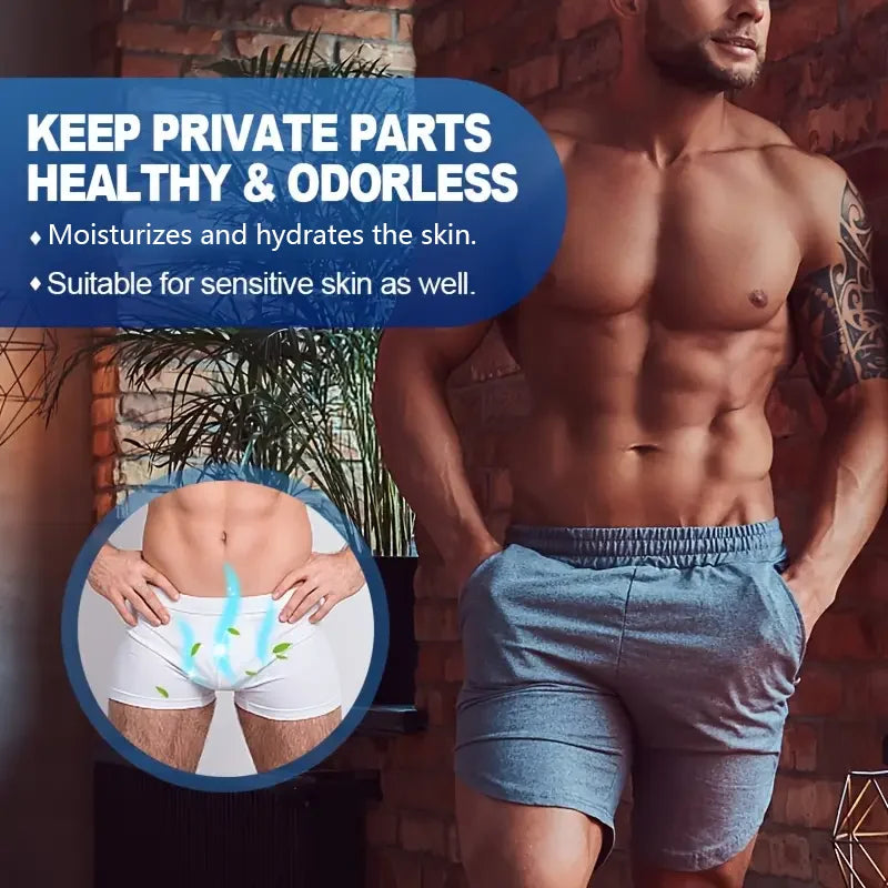 Men's Personal Deodorant Cream - Long-Lasting Freshness and Odor Control, Gentle and Moisturizing, Designed for Men with Unique Odors - Keeps Your Body Fresh and Confident All Day Long