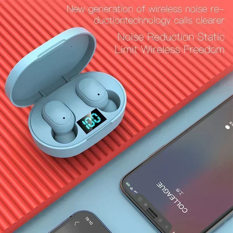 Auricolari Bluetooth wireless E6S Auricolare Bluetooth TWS Auricolari wireless Auricolari con cancellazione del rumore con cuffie con microfono