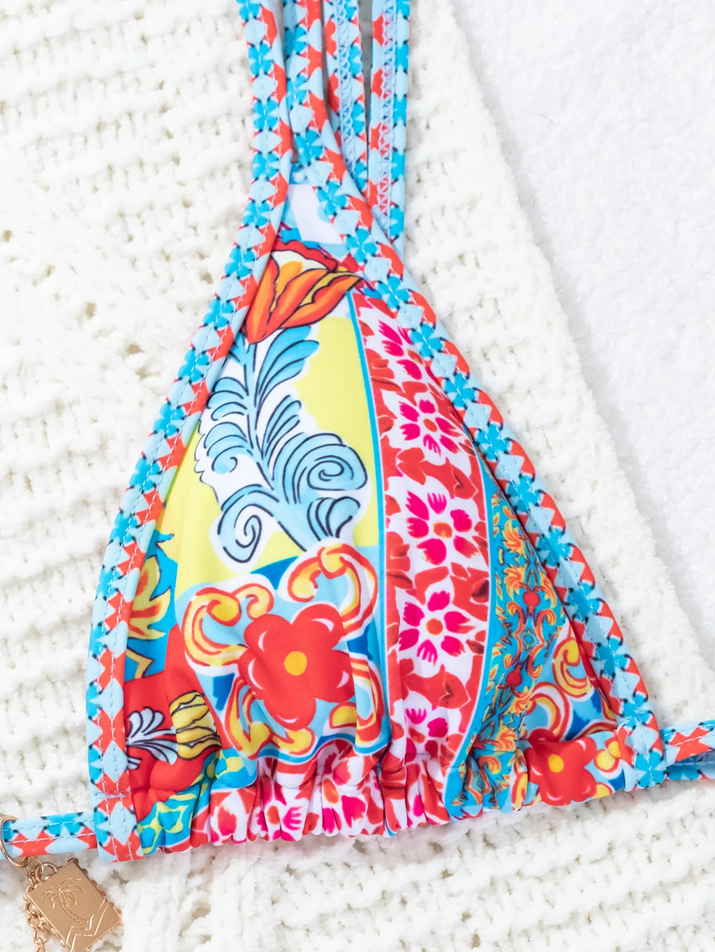 Nuovo Set Bikini Triangolo 2026 - Costume da Bagno Push-Up con Stampa Floreale e Slip Brasiliano